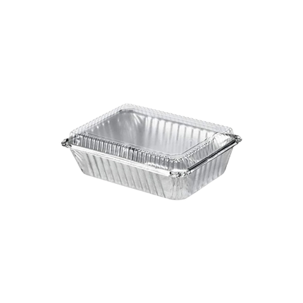 2.25 Lb. Oblong Clear Plastic Dome Lid - 500/Case