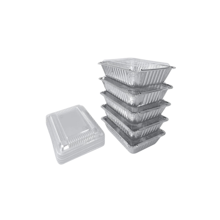 2.25 Lb. Oblong Clear Plastic Dome Lid - 500/Case