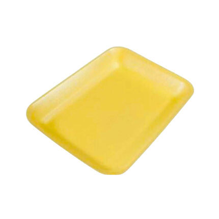 CKF 87920 (#20S) Yellow Foam Meat Tray 8 3/4" x 6 1/2" x 3/4" - 500/Case