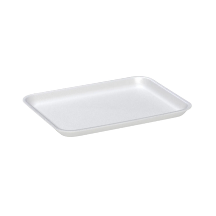 CKF 88120 (#20S) White Foam Meat Tray 8 3/4" x 6 1/2" x 3/4" – 500/Case