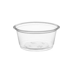 Vaso de plástico transparente para soufflé de 2 oz./vaso para porciones, 2500 unidades por caja 
