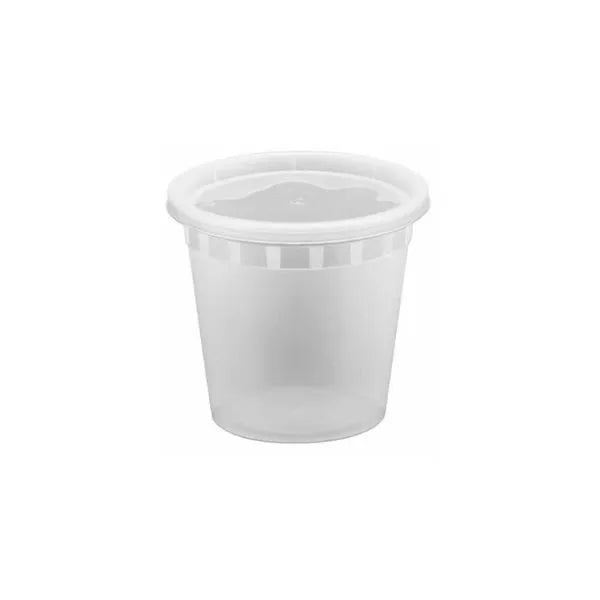 24 Oz Heavy Duty Soup Container & Lid Combo – 240/Case