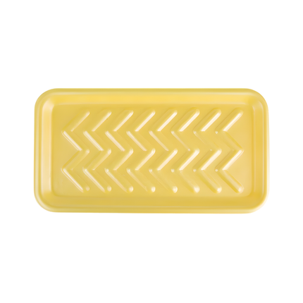 CKF 87925 (#25S) Yellow Foam Meat Tray 15" x 8" x 5/8" - 250/Case