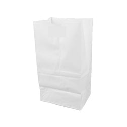 Bolsa de papel blanca Shorty de 25 lb<br> 500/paquete 