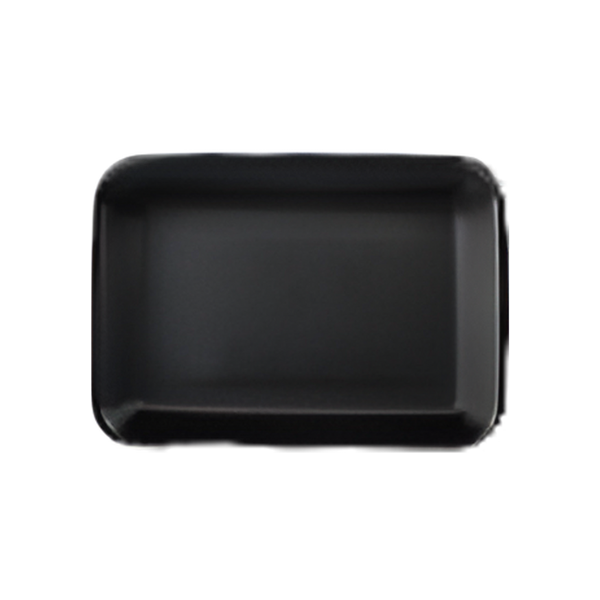 CKF 87802 (#2P) Black Foam Meat Tray 8 1/4" x 5 3/4" x 1" - 500/Case
