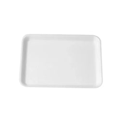 CKF 88045 #2PP White Foam Meat Tray – 7 1/2" x 5 1/4" x 1 1/8" (400/Case)