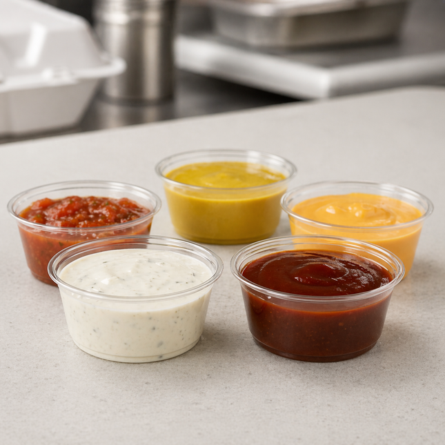 3.25 oz Clear Portion Cups, 2500 Count Case