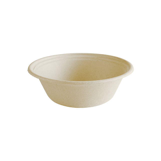 Compostable Bagasse Round Bowl 32 oz 500/Case