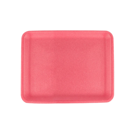 CKF 88066 (#34/4S) Rose Foam Meat Tray 9 1/4" x 7 1/4" x 1/2" - 400/Case
