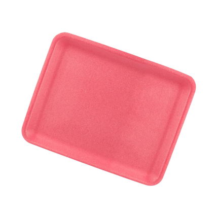CKF 88066 (#34/4S) Rose Foam Meat Tray 9 1/4" x 7 1/4" x 1/2" - 400/Case