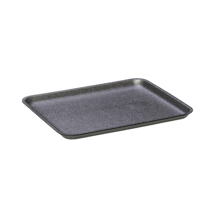 CKF 87808 (#38/8S) Black Foam Meat Tray 10" x 8" x 1/2" - 500/Case