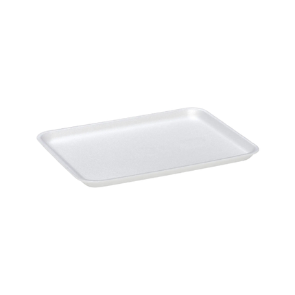 CKF 88136 (#38/8S) White Foam Meat Tray 10" x 8" x 1/2" - 500/Case