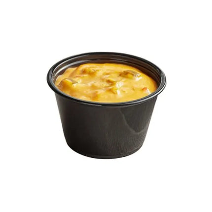 RU 4 Oz Black Plastic Portion Cup – 2500/Case