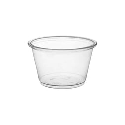 Vaso de plástico transparente para soufflé de 2 oz./vaso para porciones, 2500 unidades por caja 