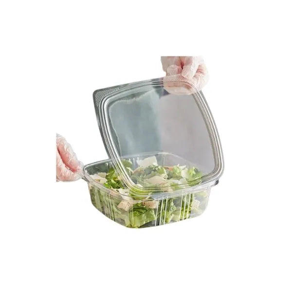 48 Oz Plastic Clear Hinged Lid Container – 150/Case
