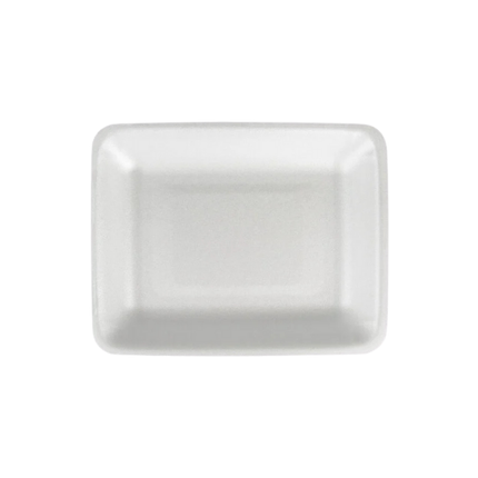 CKF 88176 (#4PR) White Foam Meat Tray 9 1/4" x 7 1/4" x 1 1/4" - 500/Case