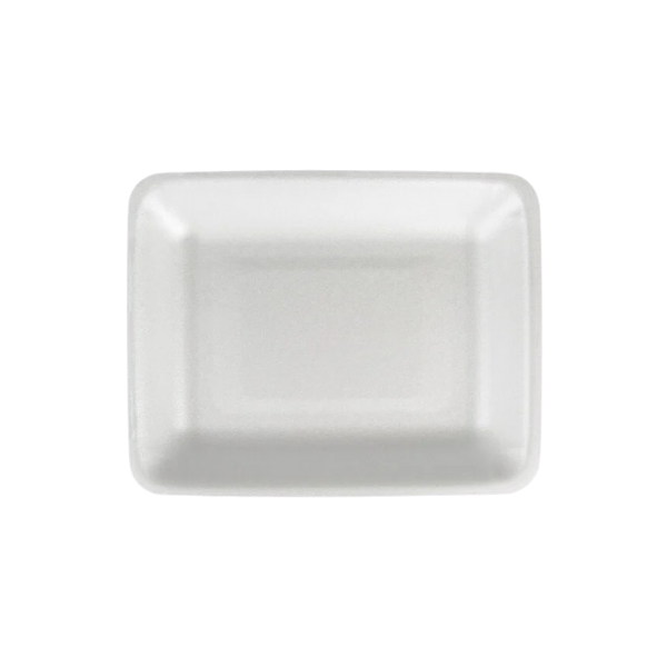 CKF 88176 (#4PR) White Foam Meat Tray 9 1/4" x 7 1/4" x 1 1/4" - 500/Case