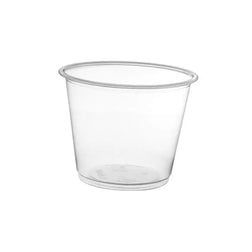 Vaso de plástico transparente para soufflé de 2 oz./vaso para porciones, 2500 unidades por caja 