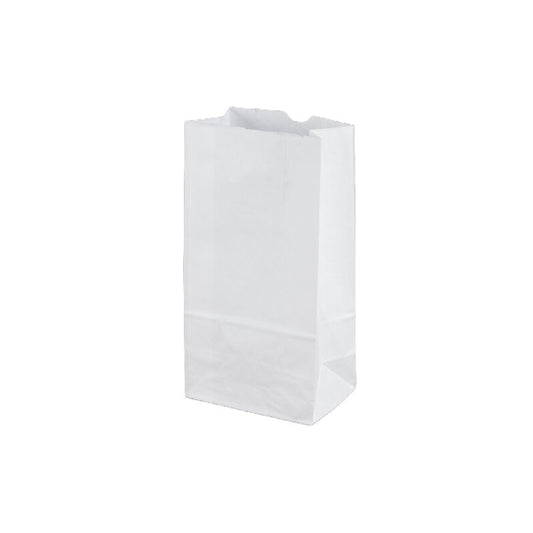 #6 lb. White Paper Bag <br>500/Bundle