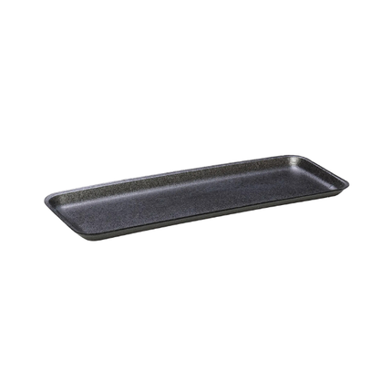 CKF 87807 (#7S) Black Foam Meat Tray 14 3/4" x 5 3/4" x 5/8" - 250/Case