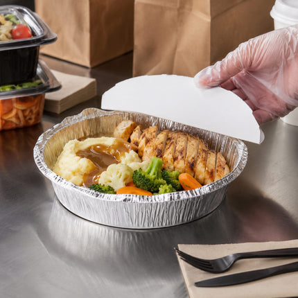 7 inch round aluminum foil container 500 case
