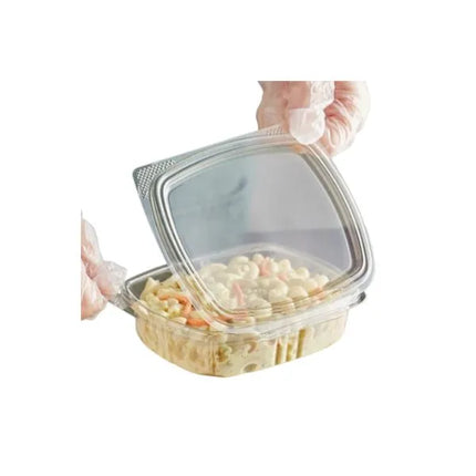 8 Oz Plastic Clear Hinged Lid Container RPTHLID08 - 200/Case