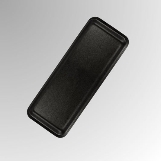 CKF 87807 #7H/7S Durable Black Foam Meat Tray – 14 3/4" x 5 3/4" x 5/8" (250/Case)