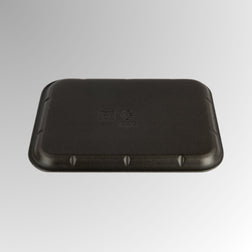 CKF 87815 #10X14 Durable Black Foam Meat Tray – 14" x 10" x 3/4" (100/Case)