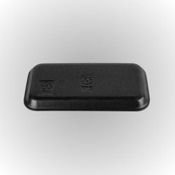CKF 87817 #17S Durable Black Foam Meat Tray – 8 1/4" x 4 1/2" x 1/2" (1000/Case)