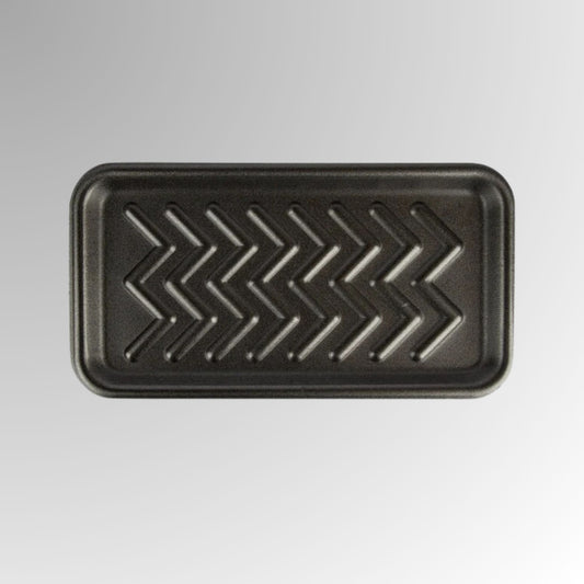 CKF 87825 #25S Durable Black Foam Meat Tray – 15" x 8" x 5/8" (250/Case)