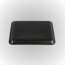 CKF 87834 #4S Durable Black Foam Meat Tray – 9 1/4" x 7 1/4" x 5/8" (500/Case)