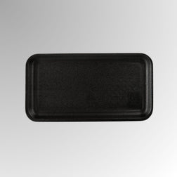 CKF 87835 #5S Durable Black Foam Meat Tray – 10 1/4