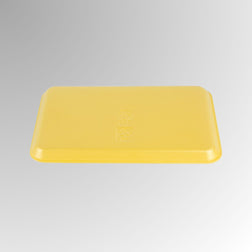 CKF 87916 #16S Durable Yellow Foam Meat Tray – 11 3/4" x 7 1/2" x 5/8" (250/Case)