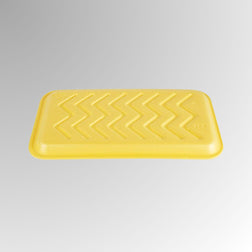 CKF 87925 #25S Durable Yellow Foam Meat Tray – 15" x 8" x 5/8" (250/Case)