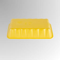CKF 87941 #10K Durable Yellow Foam Meat Tray – 10 3/8" x 5 5/8" x 2" (250/Case)