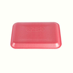 CKF 88062 #2S Rose/Pink Foam Meat Tray – 8 1/4" x 5 3/4" x 1/2" (500/Case)