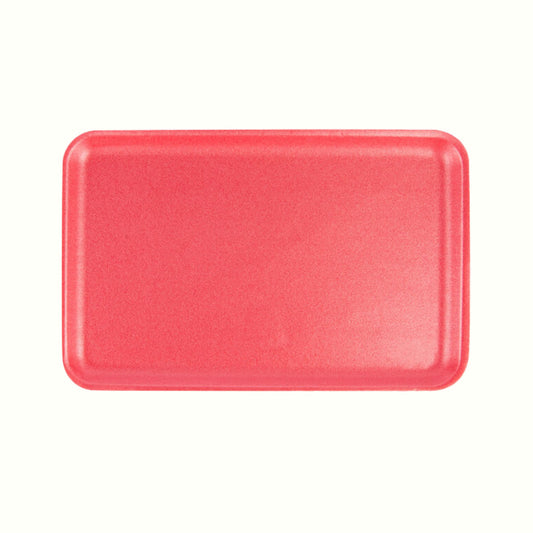 CKF 88069 #16S Rose/Pink Foam Meat Tray – 11 3/4" x 7 1/2" x 5/8" (250/Case)