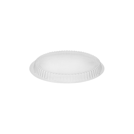 8" Clear Plastic Round Dome Lid - 500/Case