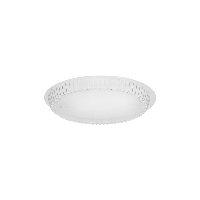 8" Clear Plastic Round Dome Lid - 500/Case