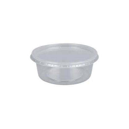 8 oz Clear Microwavable Container & Lid – 250/Case