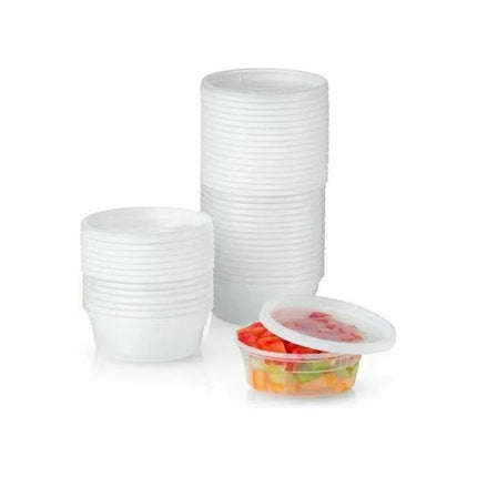 8 Oz Heavy Duty Soup Container & Lid Combo – 240/Case