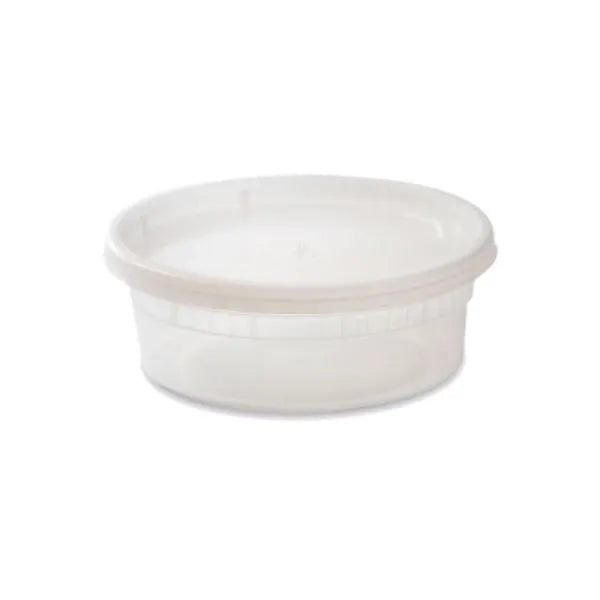 8 Oz Heavy Duty Soup Container & Lid Combo – 240/Case