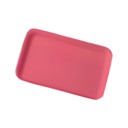 CKF 87972 (#8P) Rose Foam Meat Tray 10 1/2" x 8 1/4" x 1" - 200/Case