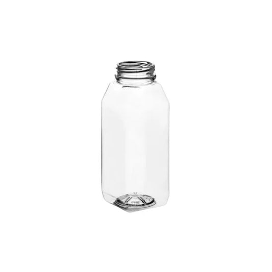 8 oz Square Clear Plastic Juice Bottle – 228/Case