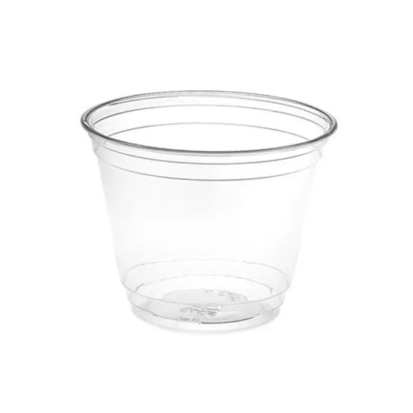 9 Oz Clear Plastic Pet Cup 92 MM Diameter - 1000/Case