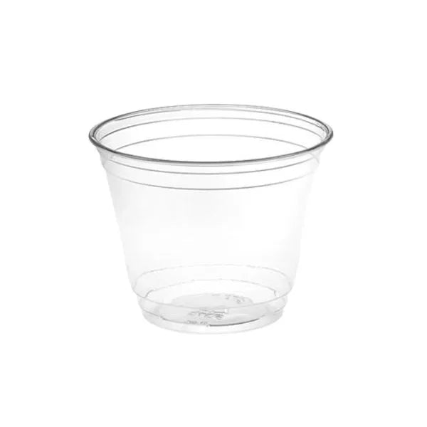 9 Oz Clear Plastic Pet Cup 92 MM Diameter - 1000/Case