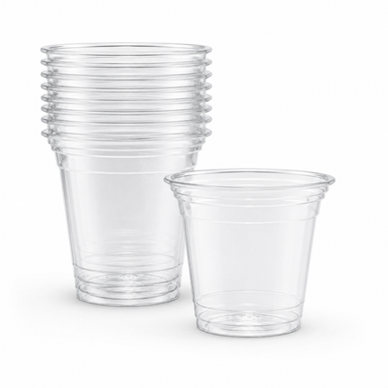 Rise Up 9 oz Clear PET Plastic Cold Cup - 1000/Case