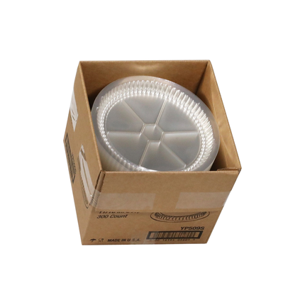 9" Clear Dome Lids for Foil Containers - 500/Case