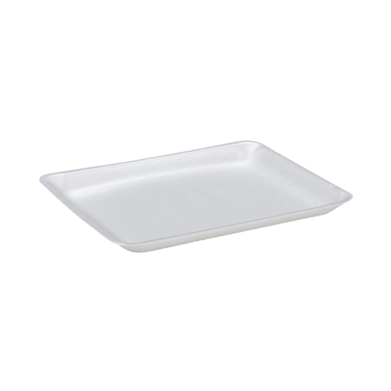 CKF 88149 (#9L) White Foam Meat Tray 11 3/4" x 9 3/4" x 1/2" - 200/Case