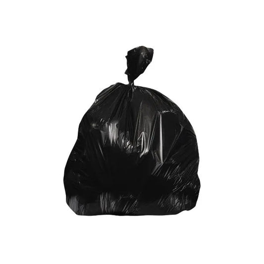 Black Plastic Trash Can Liner 24" x 32" 1 Mil (250/Case)